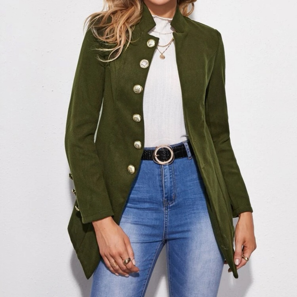 Green coat XS